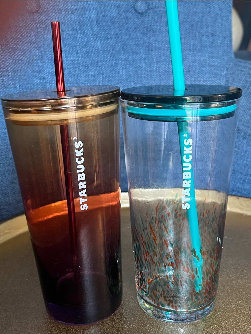 Set Glass Starbucks Cold Tumblers 18 oz